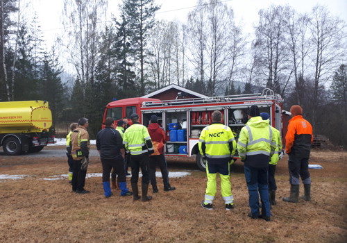 Forbereder seg på skogbrann